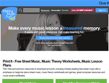 Tablet Screenshot of makingmusicfun.net